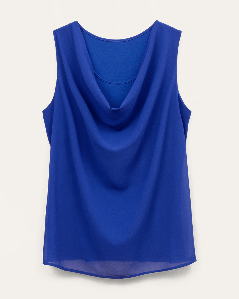 Front of plus size Hailey Cowl Neck Blouse by East Adeline | Dia&Co | dia_product_style_image_id:193446